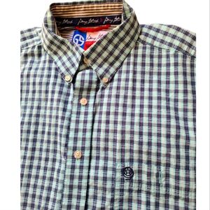 Wrangler George Strait Check Long Sleeve Western Cowboy Shirt Men L SEE DESCRIPT